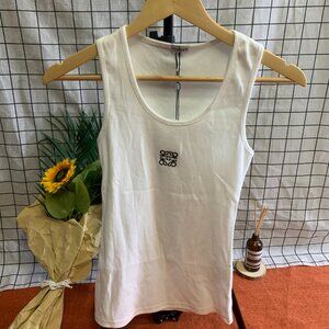 Loewe White Anagram Tank Top